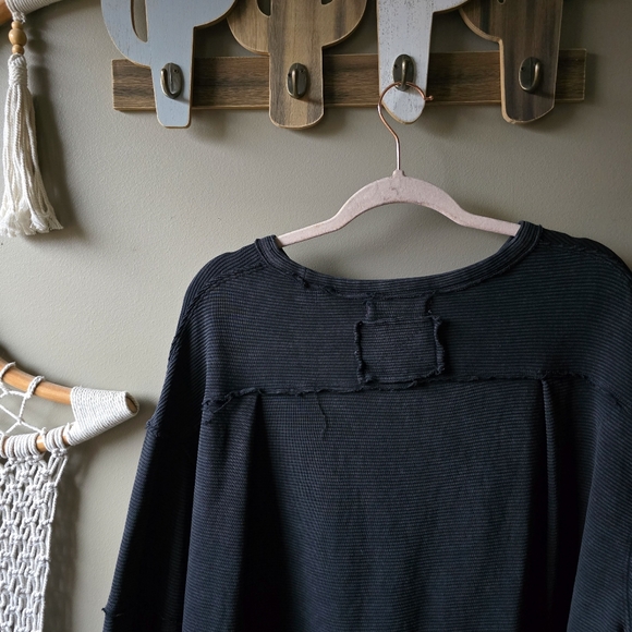 Free People Total Eclipse Long Sleeve Tee Black - Picture 9 of 10